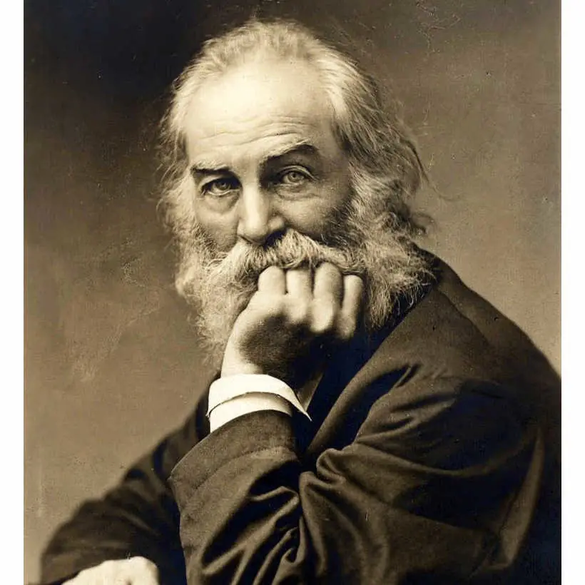 A photo of Walt Whitman. Circa 1869.