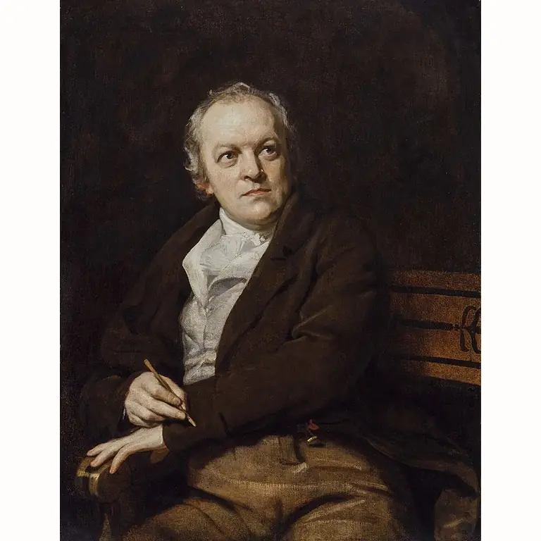 A portrait of William Blake.