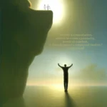 An artistic rendering of a figure standing on water beneath an overhanging cliff. The quote reads: "An artist is a man of action, whether he creates a personality, invents an expedient, or finds the issue of a complicated situation." Joseph Conrad